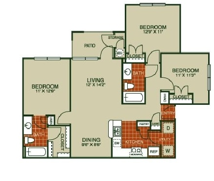 3BR/2BA - Willow Park