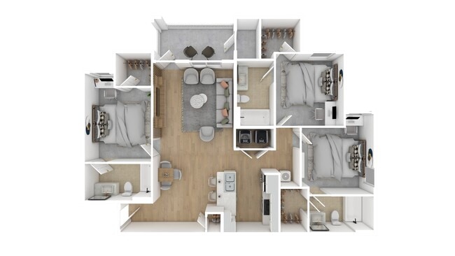 Floorplan - The Azul Apartment Homes