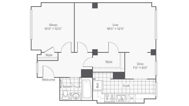 Floorplan - The Windham Apartments