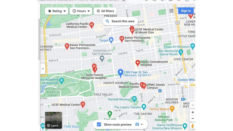 Area Hospitals (for Nurse candidates) - 1386 Page St