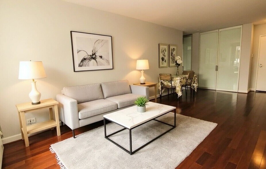 Staged living room/dining - 4501 Arlington Blvd