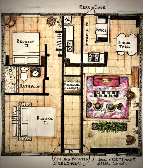 Floor plan - 6815 E 2nd St