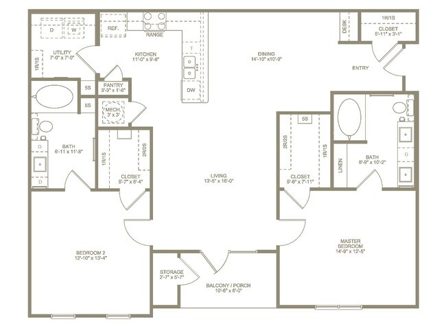 Floorplan - Annandale Apartment Homes