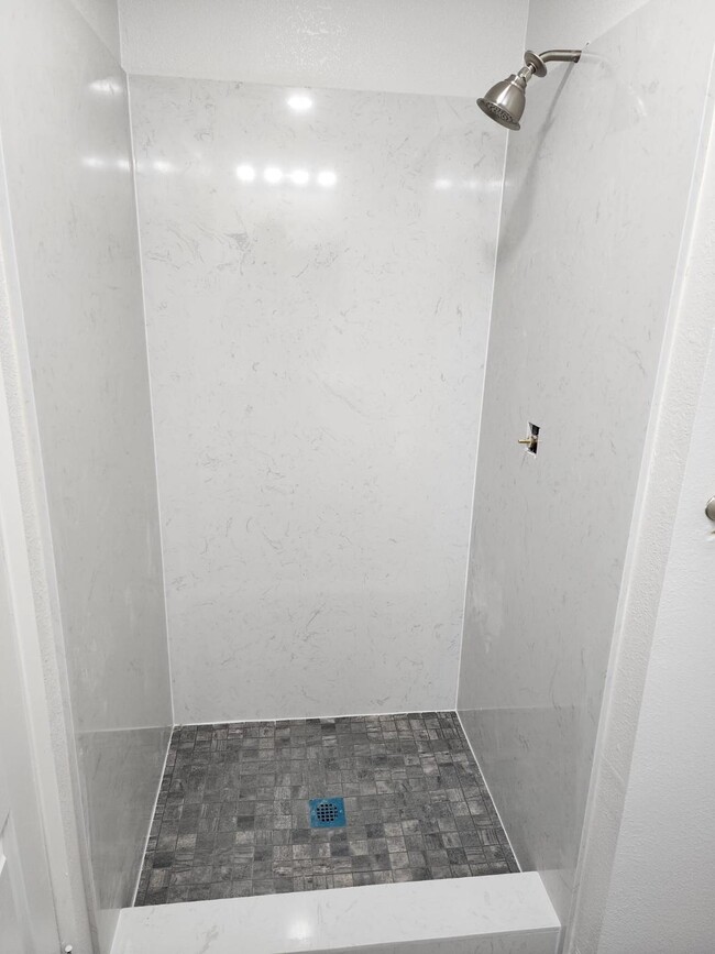 Recently remodeled shower 2 in bathroom2 in bedroom 2 - 2040 Main St