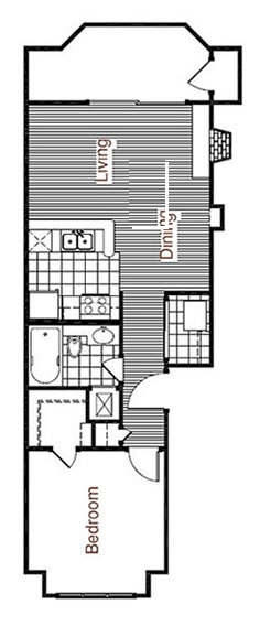 1BR/1BA - Fourth Ward Square