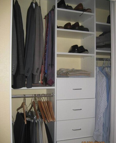 Custom design shelves and drawers for ONE SMOKE/PET-FREE Renter - 1400 Pacific Coast Hwy