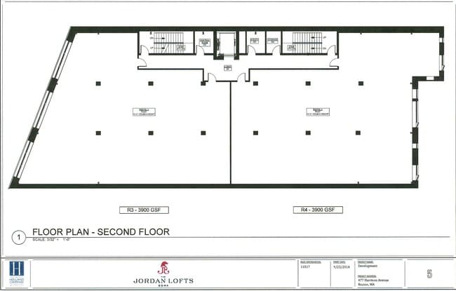 2nd Floor Plan - The Jordan Lofts