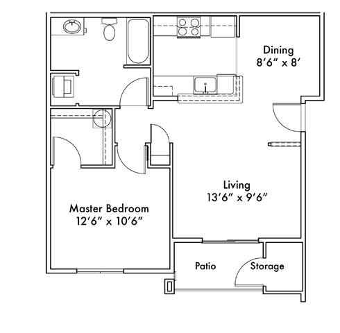 Floorplan - Scriber Creek Apartments