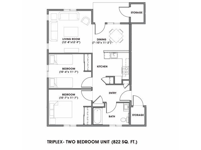 2BR/1BA - Bridge Meadows