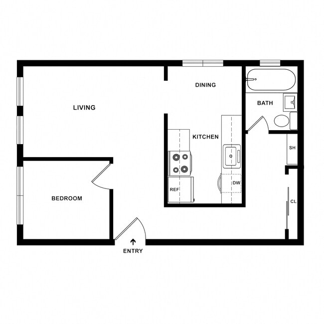 Floorplan - Hollymont Apartments