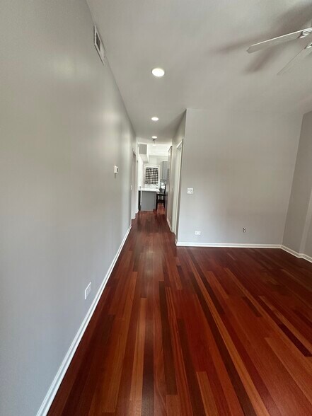 view of kitchen from livng room - 2216 W Belmont Ave
