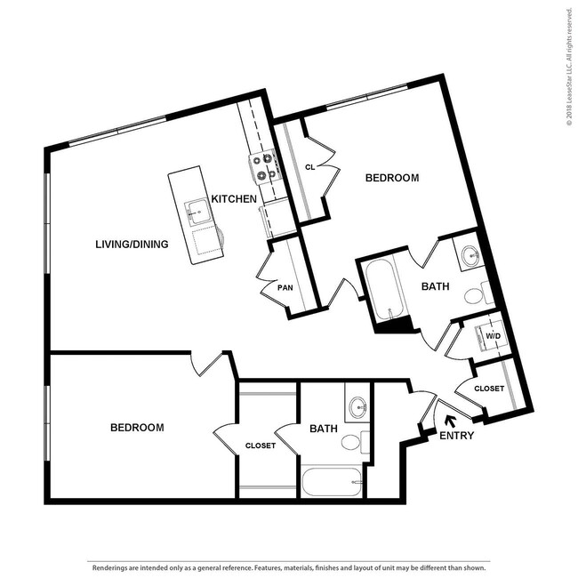 Floorplan - Studio 3807