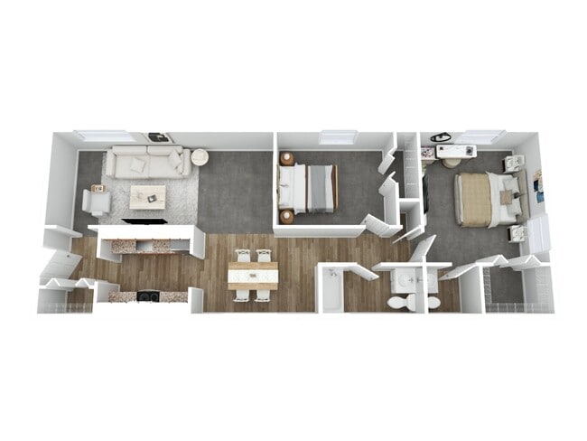 2 Bed, 1.5 Bath - Lighthouse Hill Apartments