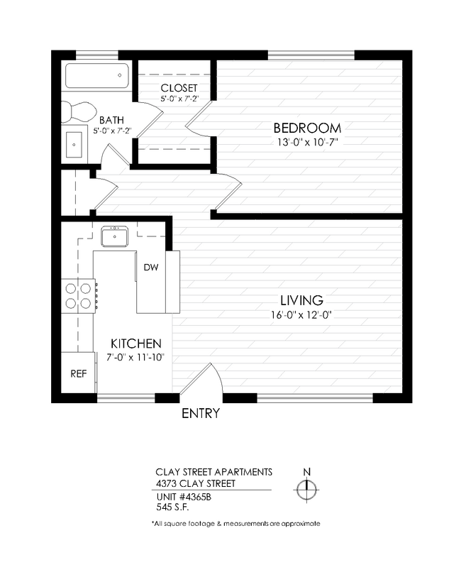 Floorplan - Clay Street Apartments