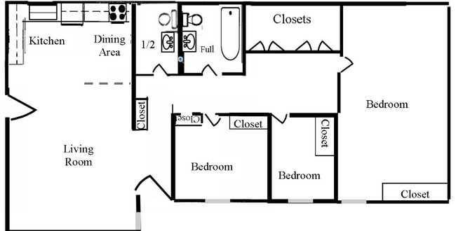 3BR/1.5BA - Terrace West