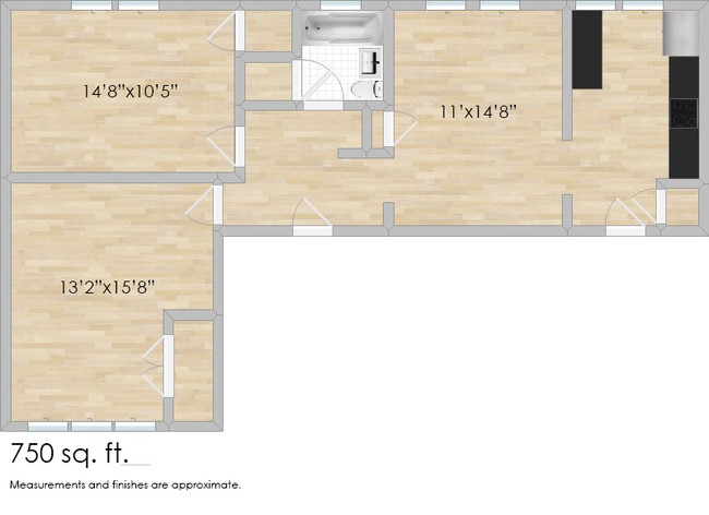 Floorplan - 1228-1230 N. Austin Blvd.