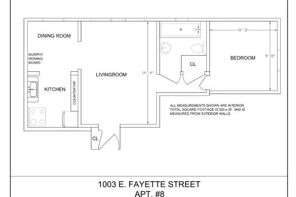 Floorplan - 1003 E Fayette St