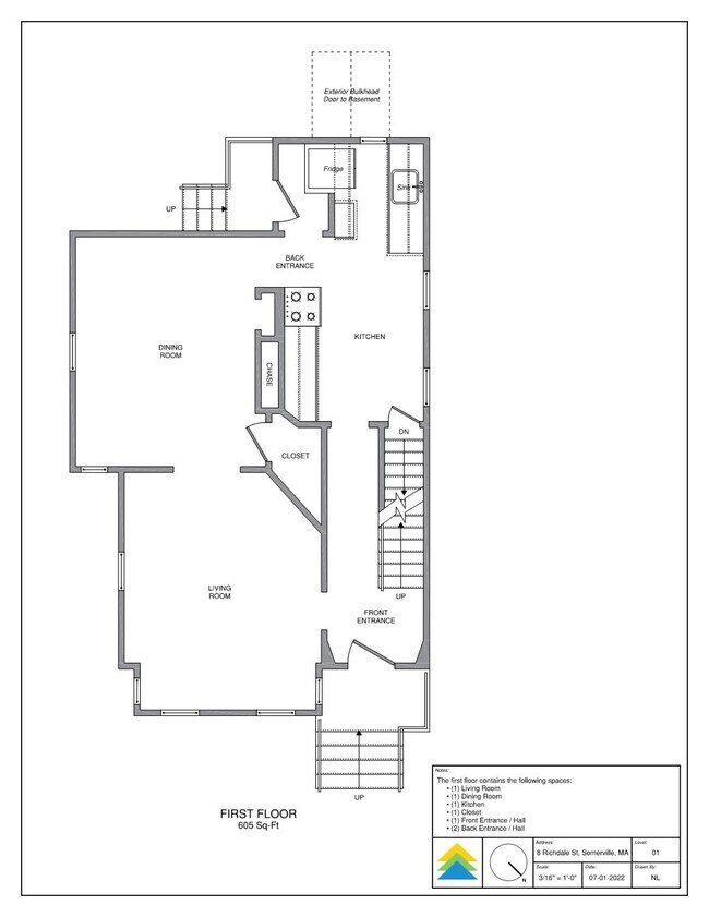 Floor Plan - 1st Floor - 8 Richdale Ave