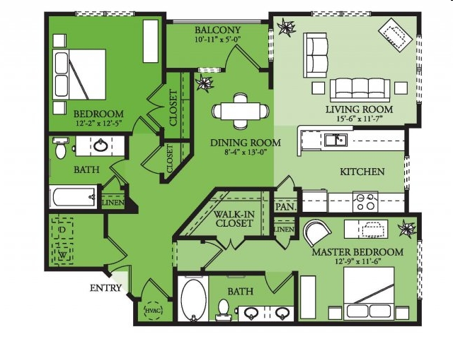 2BR/2BA - The Element