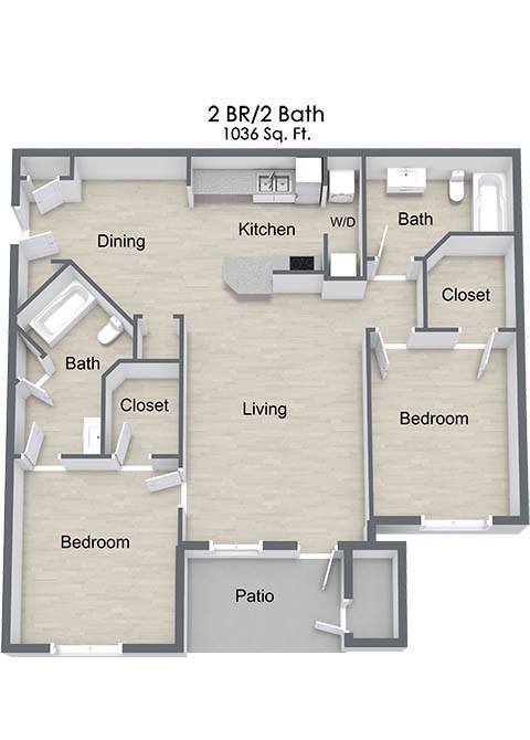 Floorplan - Pine Tree Apartments