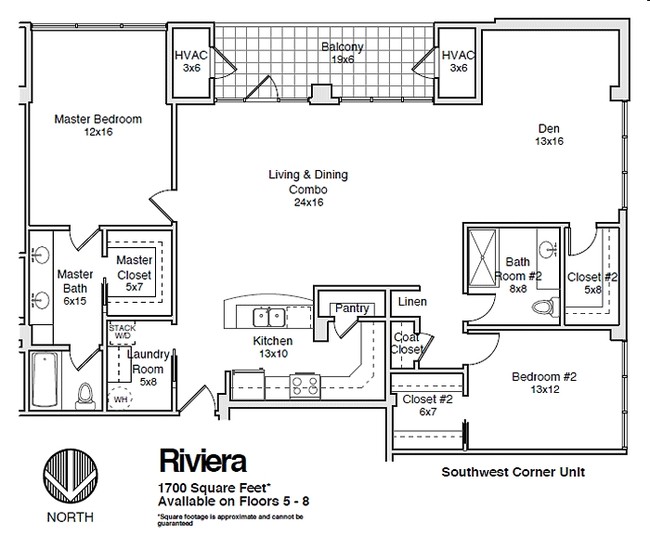 Floorplan - Riviera Condominiums