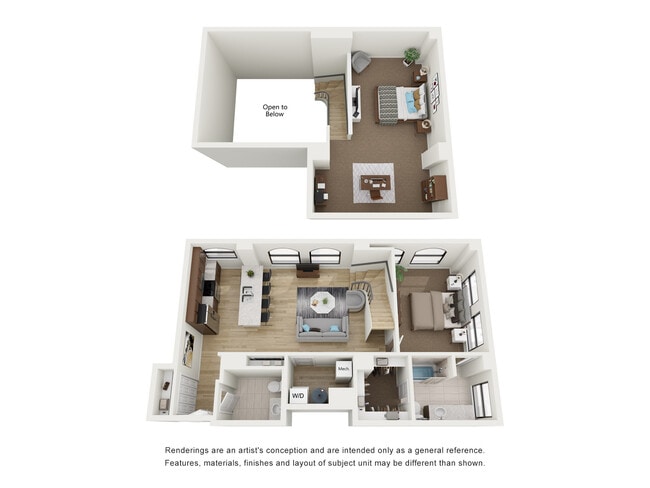 1x1 Penthouse Loft L - Residences at 150 Bagley