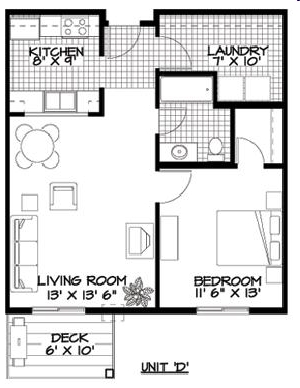 1BR/1BA - Amber Fields Apartments