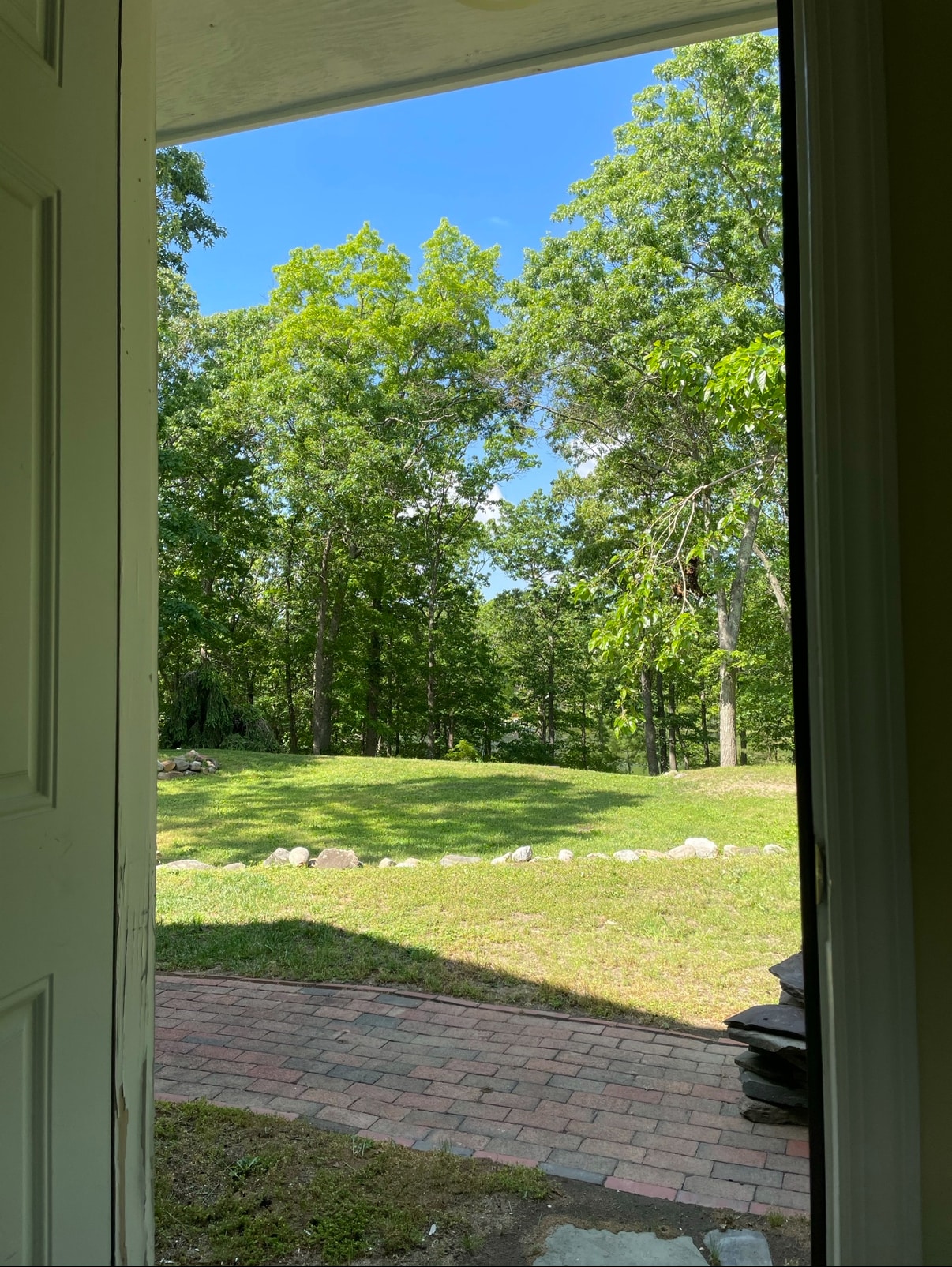 … view from door of apartment … - 472 Yaphank Middle Island Rd