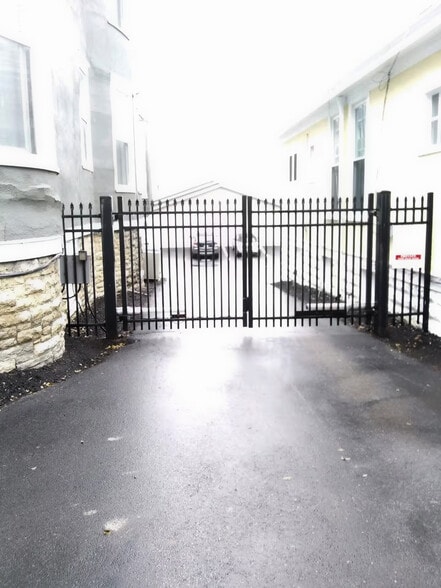 Gated entry adjoins property - 1104 Cross Ln