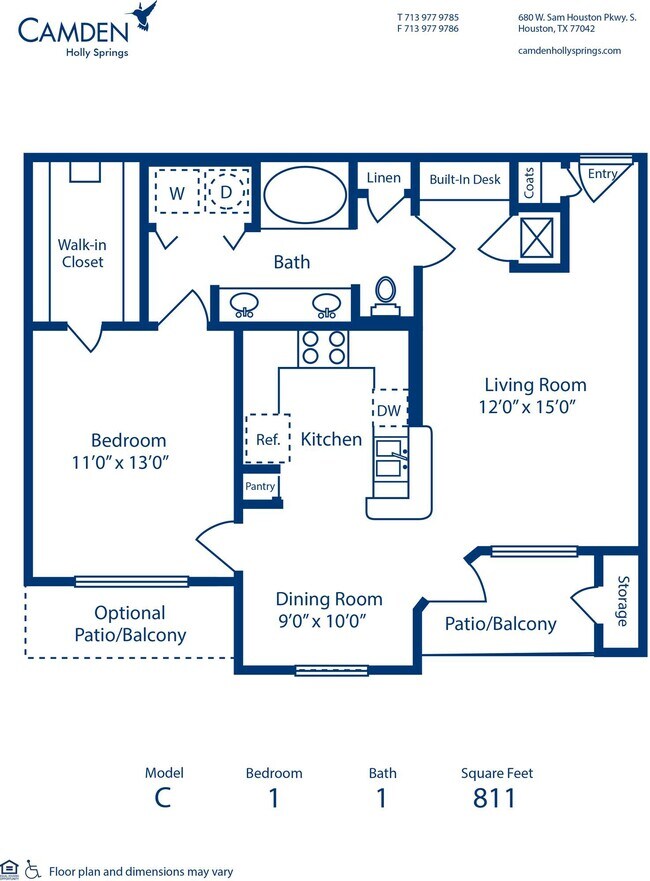 Floorplan - Camden Holly Springs