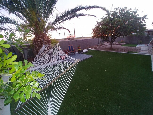 Back yard on South side - 9013 E Palmer Dr