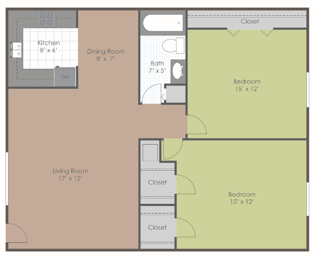 Floorplan - Manchester Park Apartments