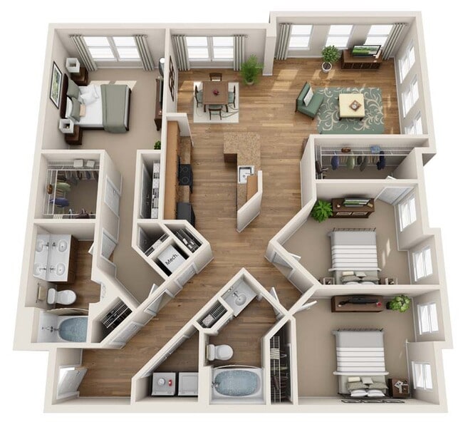 Floorplan - Summerfield At Morgan Metro Apartments
