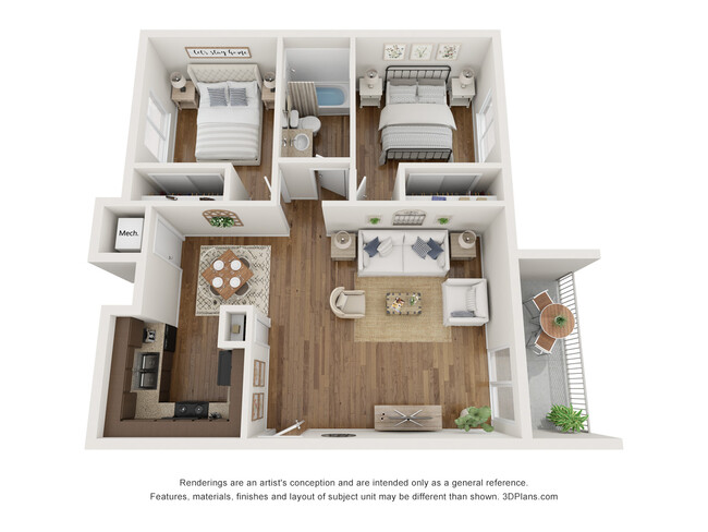 Floorplan - Country Woods Apartments