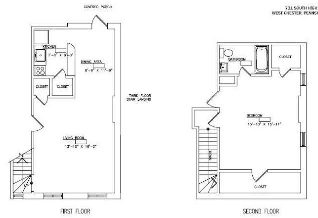 1BR/1BA - College Arms