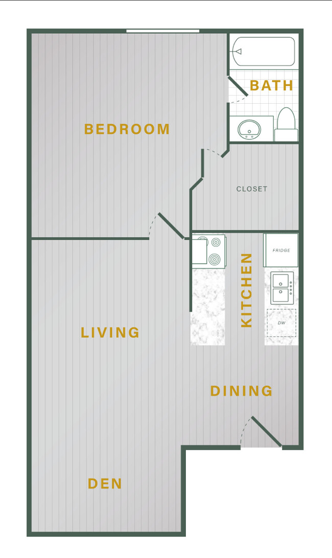 Spacious One Bedroom Den - Melrose