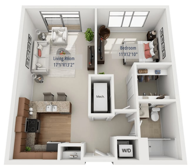 Floorplan - The Enclave Luxury Apartments
