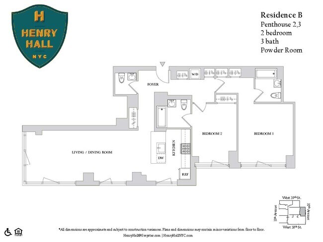 Floorplan - Henry Hall