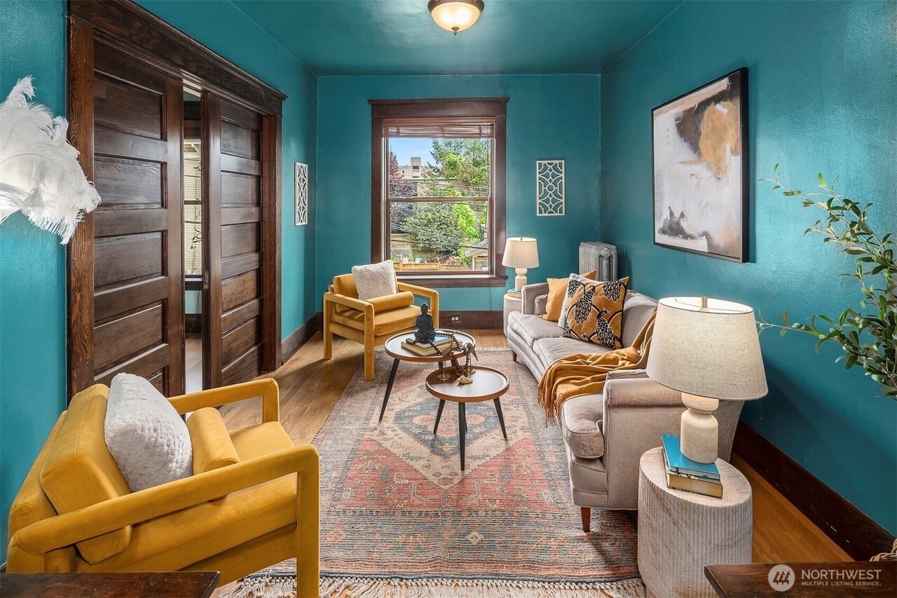 Living Room and South Window - 416 E Roy St
