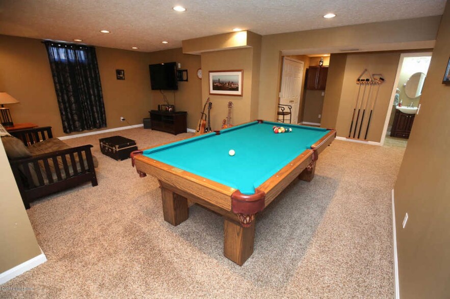 Basement ready to entertain - 9219 Eminence Ct