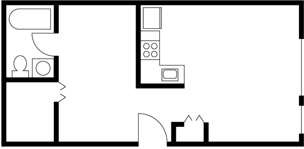 Floorplan - Ellis Court Apartments