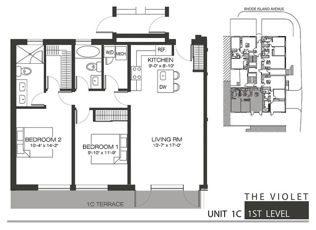 1st Floor - Unit 1C - The Violet