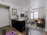 Kitchen and Living Room - Providence Place Apartments