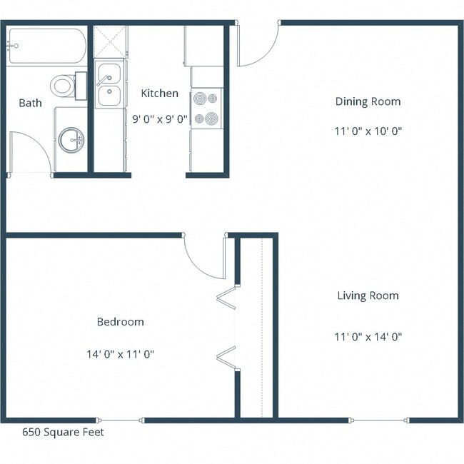 Floorplan - Bradbury Apartments