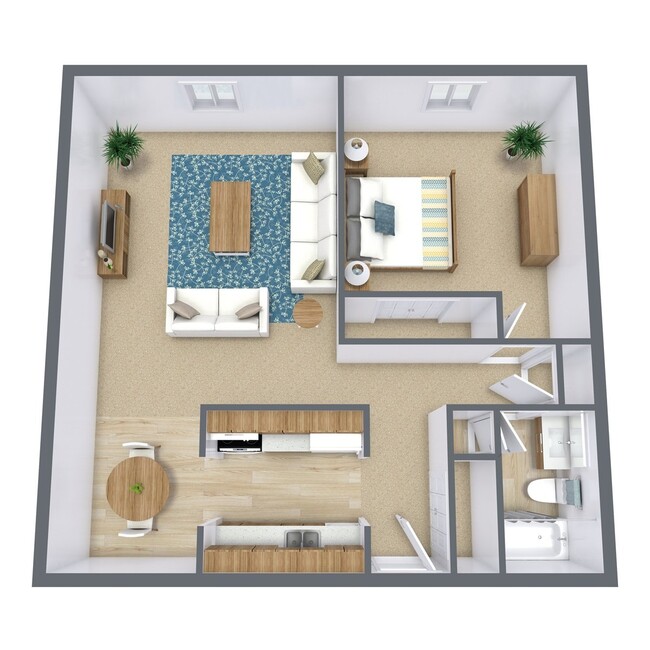 Floorplan - Hawn Apartments