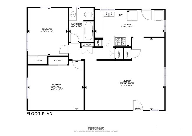 Floor polan - 3801 Legion Ln