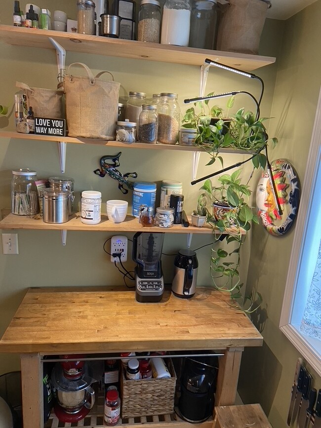 Kitchen shelves for extra storage - 105 Sugar Tree Ln