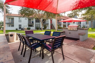 Outdoor BBQ Grill and Seating Area - Serafina at South Mountain
