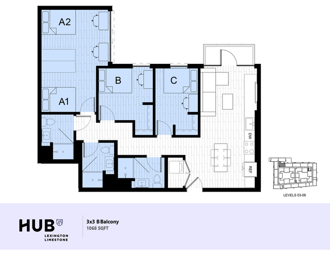 3x3 B - Hub Limestone