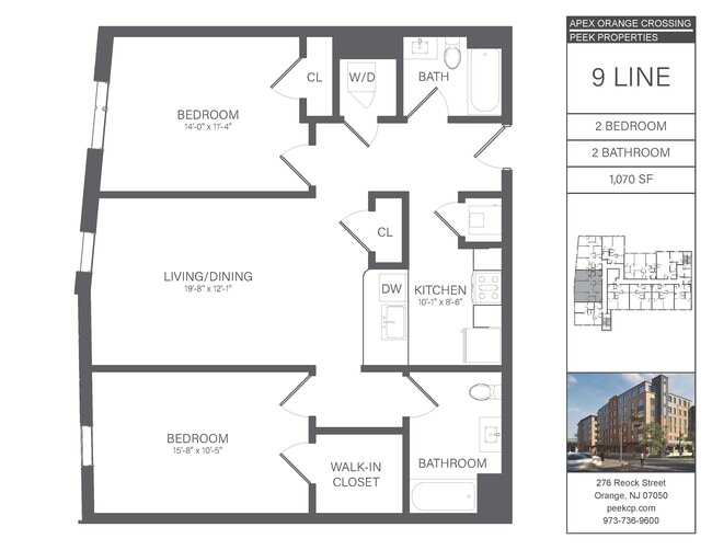 09 Line (Two Bedroom) - APEX Orange Crossing